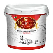 Кисело Мляко Йовчев Домашно с Каймак