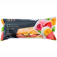 Сандвич Win Чабата с Яйце и Салам