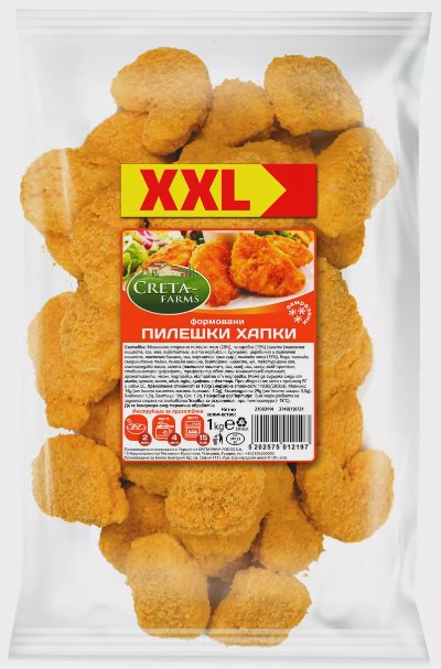 Creta Farms Панирани пилешки хапки
1 кг