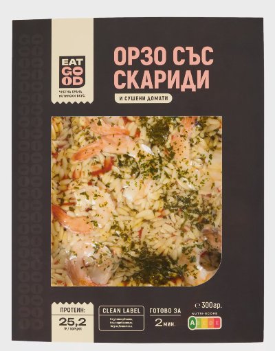 EAT GOOD Орзо
със скариди