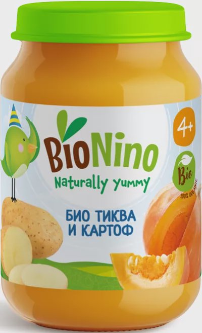 BioNino Био плодово пюре
за деца над 4 месеца