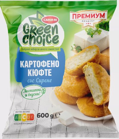 GREEN CHOICE Картофени кюфтета
различни видове