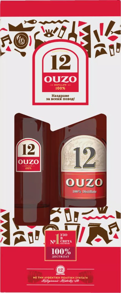 Ouzo 12 Узо
+ чаша