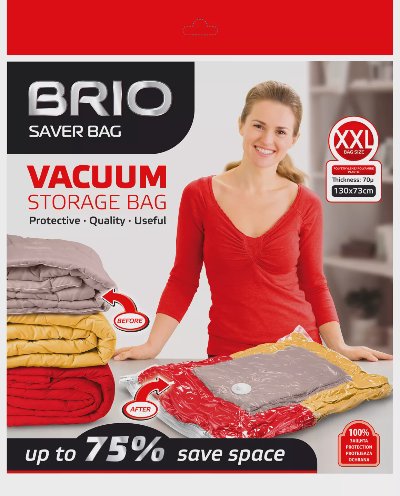 Brio Торба за вакуумиране с цип
130 х 73 см