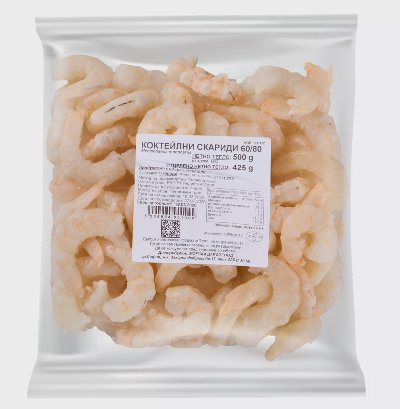 Omiros Коктейлни скариди
белени с глазура
