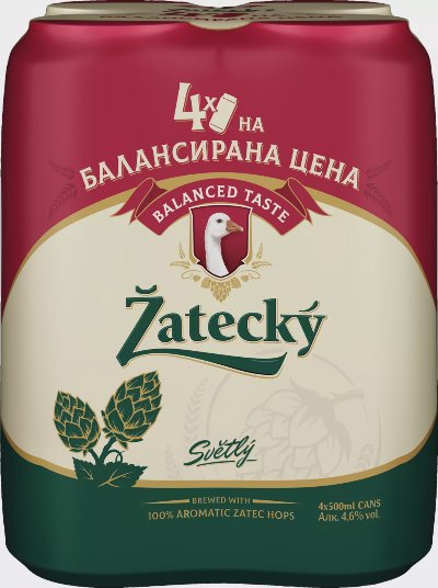 Zatecky Бира
4,6% vol