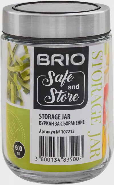 BRIO Буркан Safe&Store
0,6 л