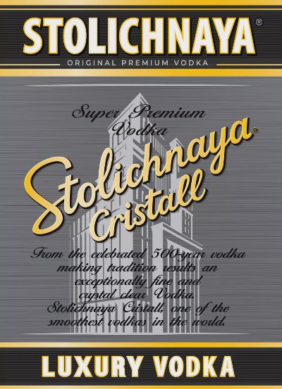 Stolichnaya Водка Cristal
40% vol