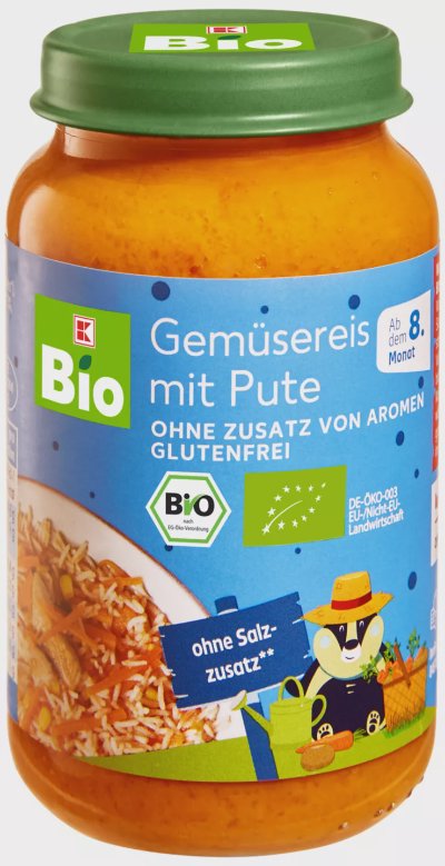 K-Bio Биопюре
с пуешко, ориз и зеленчуци