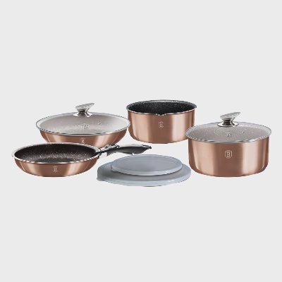 BERLINGER HAUS Сет съдове за готвене
Rose Gold 10 части