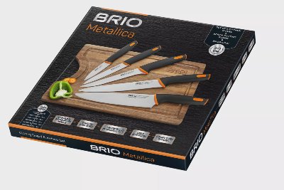 BRIO Комплект дъска
с 5 ножа Metallica