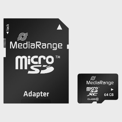 Media Range MicroSD карта
64 GB