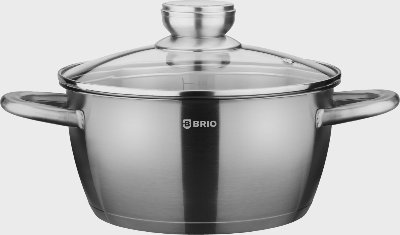 BRIO Тенджера с капак Metallica
3,9 л