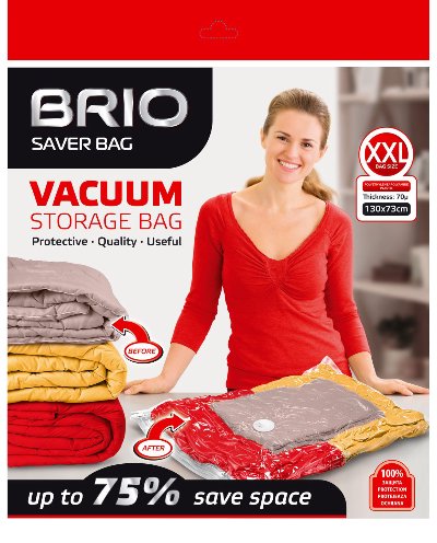 Brio Торба за вакуумиране с цип
130 х 73 см