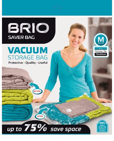 Brio Торба за вакуумиране с цип
70 х 50 см