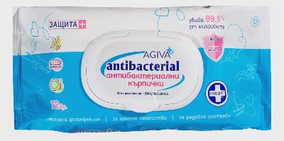 Agiva Антибактериални мокри
кърпички