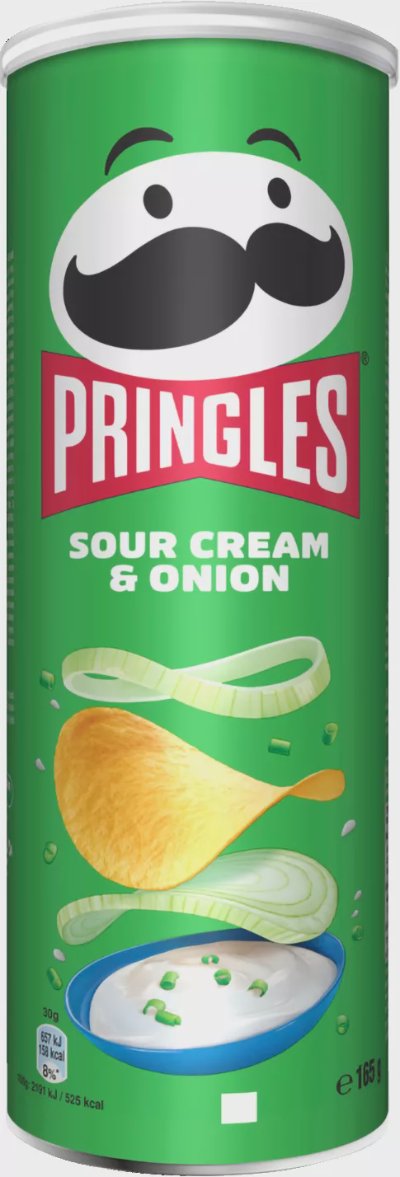 Pringles Чипс
сметана и лук