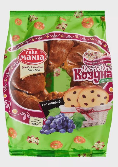 CAKE MANIA Хасковски козунак
със стафиди