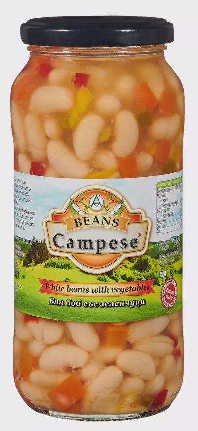 Campese Бял боб
със зеленчуци