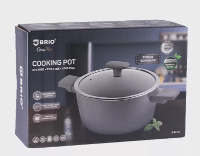 BRIO Tенджера CeraMio
Ø22 х 9 см