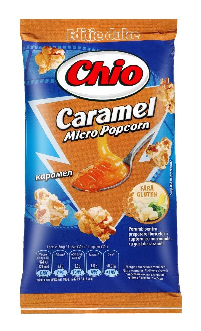 Chio Пуканки за микровълнова
фурна, с карамел