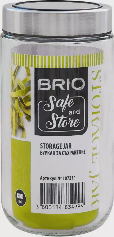 BRIO Буркан Safe&Store
0,8 л