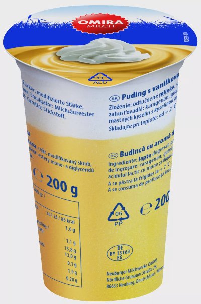 OMIRA Пудинг със сметана
различни видове