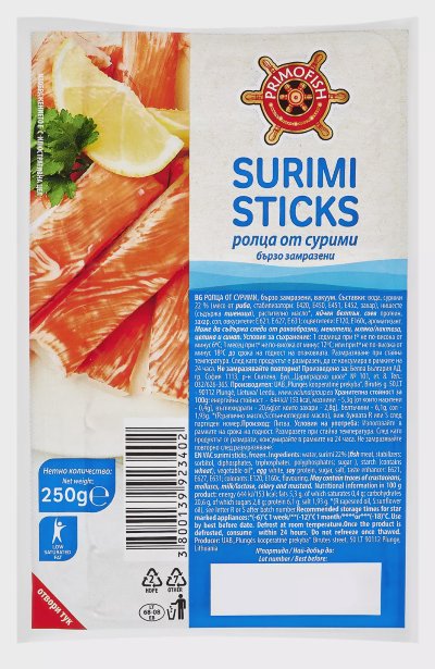 Primofish Рулца от сурими
замразени