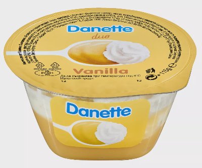 Danone Danette Duo Пудинг със сметана
различни вкусове