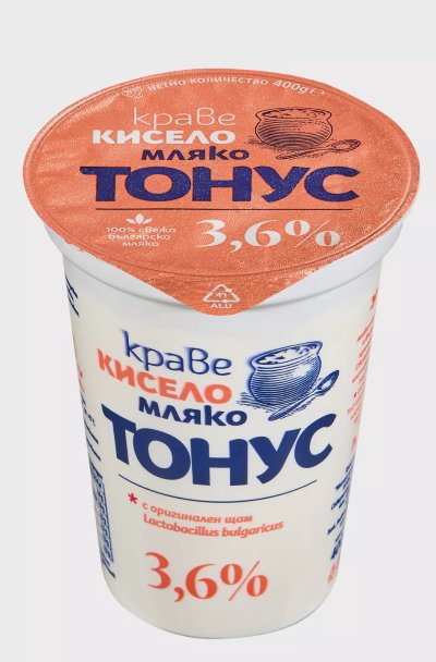 Тонус Кисело мляко
3,6% масленост