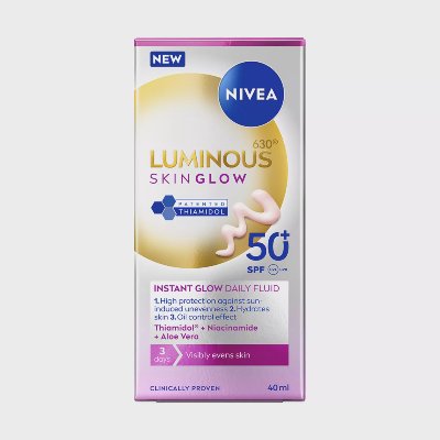 Nivea Luminous Флуид Skin Glow
SPF 50