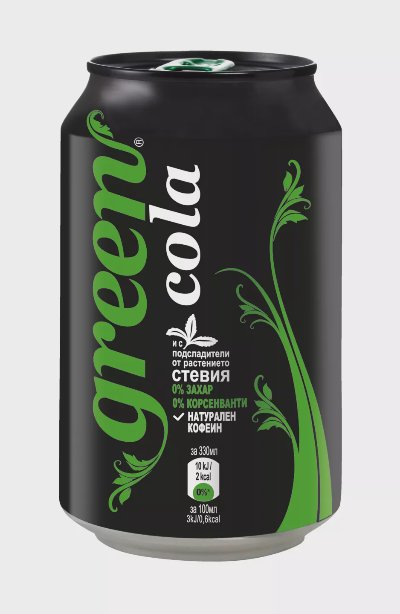 Green Cola Газирана напитка
Cola