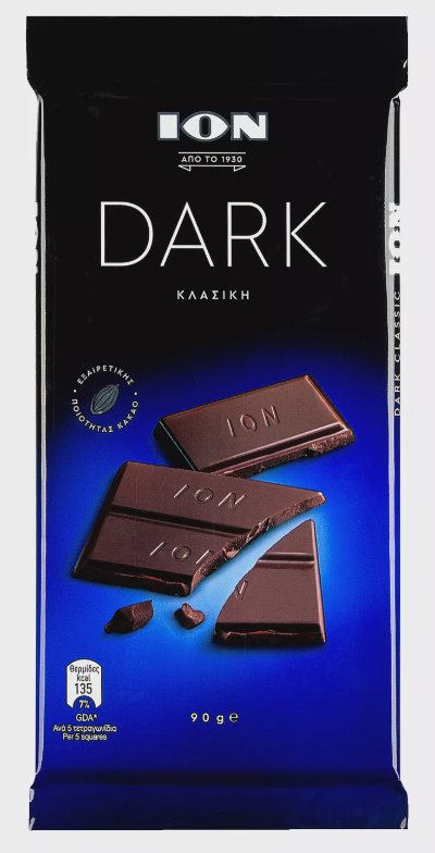 ION DARK Натурален шоколад
90 г