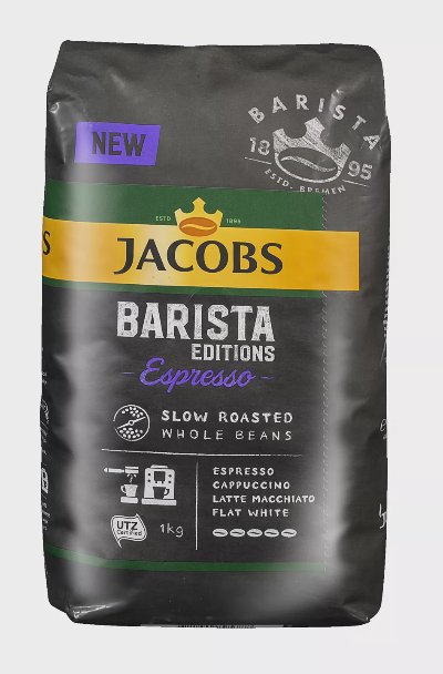 Jacobs Кафе на зърна Barista
различни видове