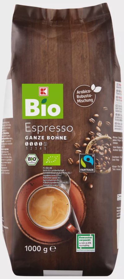 K-Bio Kафе на зърна
Espresso