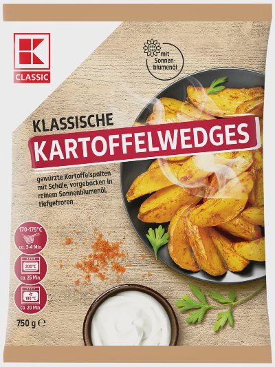 K-Classic Картофи Уеджис
замразени