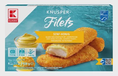 K-Classic Панирано филе от минтай
замразено