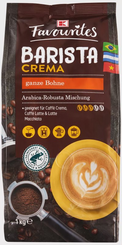 K-Favourites Кафе на зърна Barista
различни видове