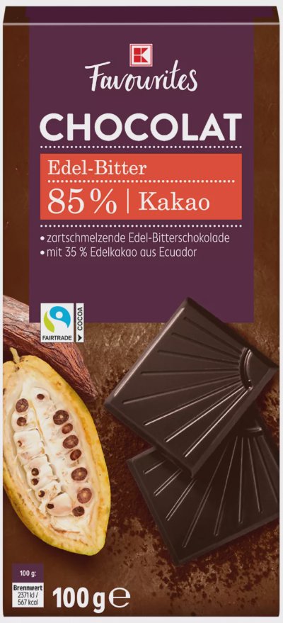 K-Favourites Тъмен шоколад
какао 85%