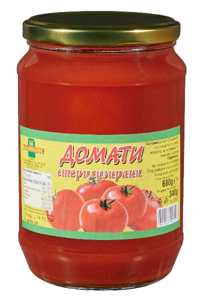 Каликонс Домати
цели, небелени