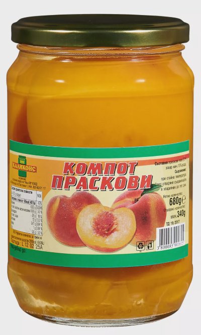 Каликонс Компот небелени праскови