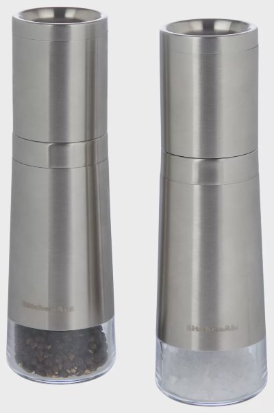 KITCHENAID Електрическа мелница
за сол/пипер 2 бр.