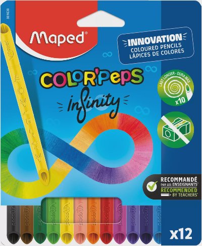 Maped Цветни моливи
12 цвята