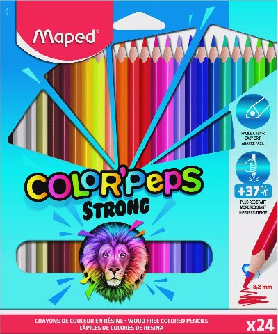Maped Цветни моливи
24 цвята