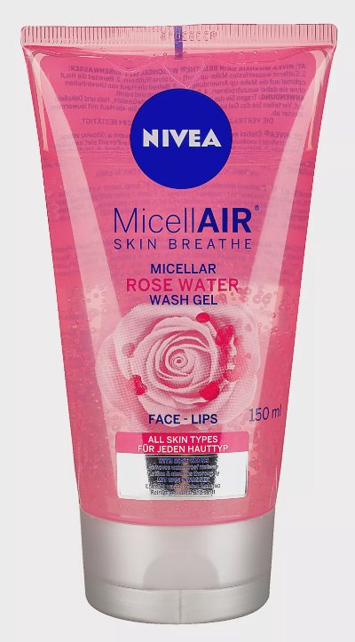 Nivea Мицеларен измивен гел
с розова вода