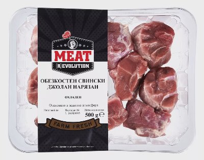 Обезкостен свински джолан нарязан