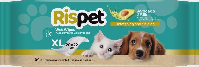 Rispet влажни кърпи
куче или коте 54 бр.
