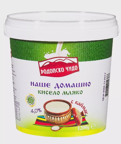 Родопско чудо Кисело мляко
с каймак