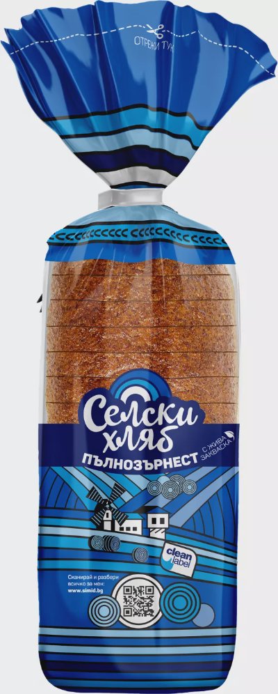 Селски хляб пълнозърнест
