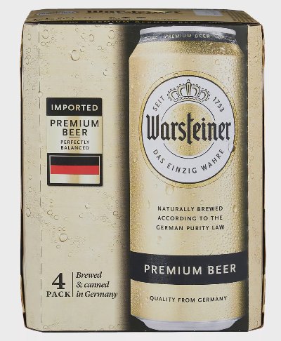 Warsteiner Бира